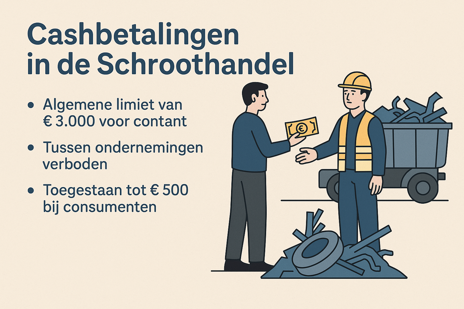 cashbetaling schroothandel